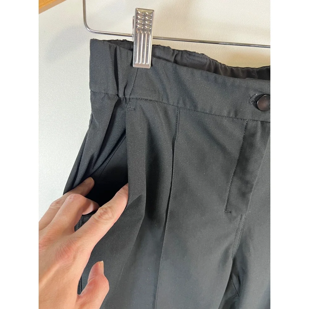 Lululemon Lab‎ Black Tapered Jogger Pants Size 29 Elastic Cuff Commuter Travel